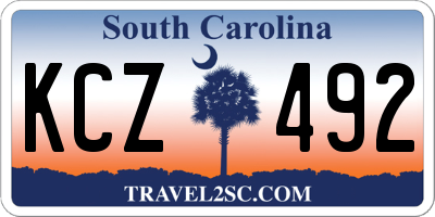 SC license plate KCZ492