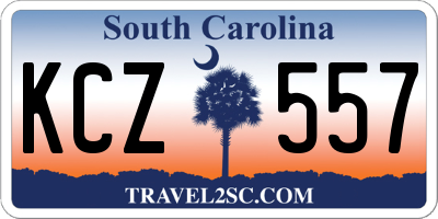 SC license plate KCZ557