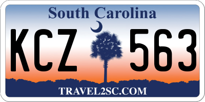 SC license plate KCZ563