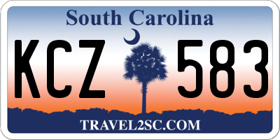 SC license plate KCZ583