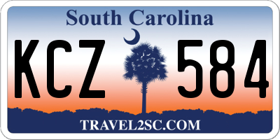 SC license plate KCZ584