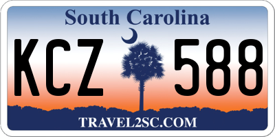 SC license plate KCZ588