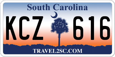 SC license plate KCZ616