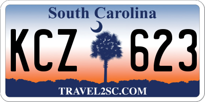 SC license plate KCZ623