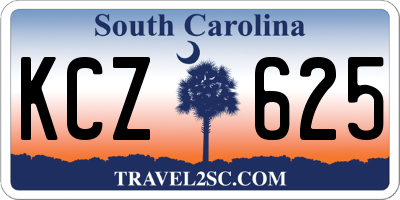 SC license plate KCZ625