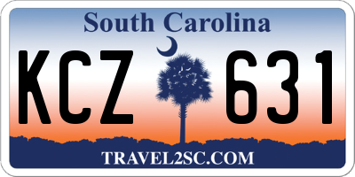 SC license plate KCZ631