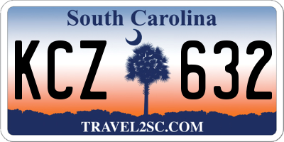 SC license plate KCZ632