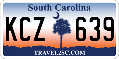 SC license plate KCZ639