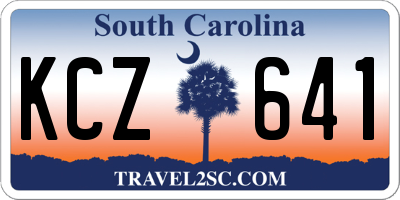 SC license plate KCZ641