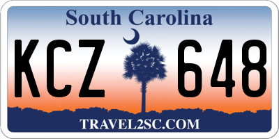 SC license plate KCZ648