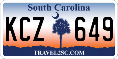 SC license plate KCZ649