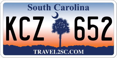 SC license plate KCZ652