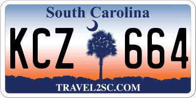 SC license plate KCZ664