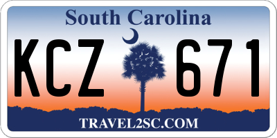 SC license plate KCZ671