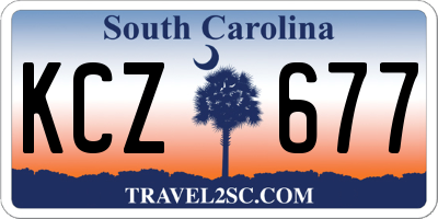 SC license plate KCZ677
