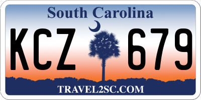 SC license plate KCZ679