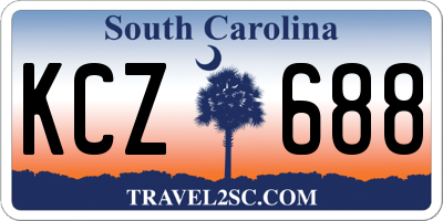 SC license plate KCZ688