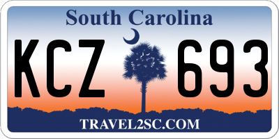 SC license plate KCZ693