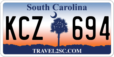SC license plate KCZ694
