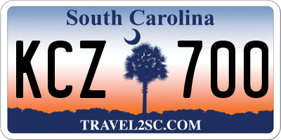 SC license plate KCZ700