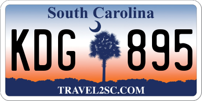 SC license plate KDG895