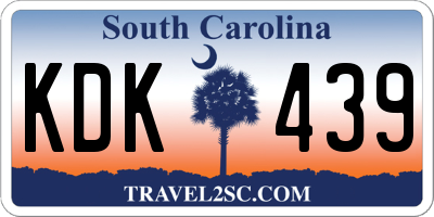SC license plate KDK439