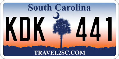 SC license plate KDK441