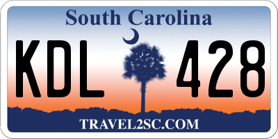 SC license plate KDL428