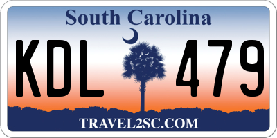 SC license plate KDL479