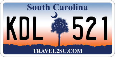 SC license plate KDL521
