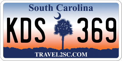 SC license plate KDS369