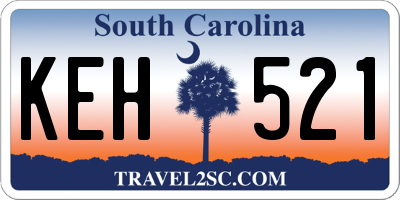 SC license plate KEH521