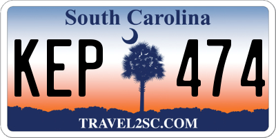 SC license plate KEP474