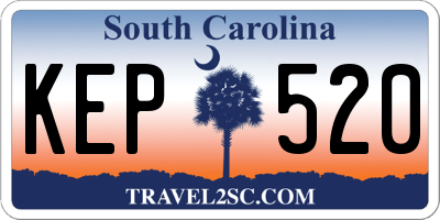 SC license plate KEP520