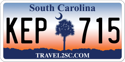 SC license plate KEP715