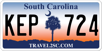 SC license plate KEP724