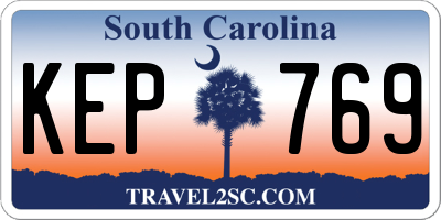 SC license plate KEP769