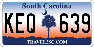 SC license plate KEQ639