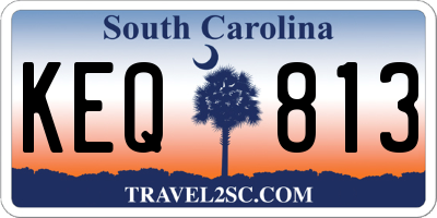 SC license plate KEQ813