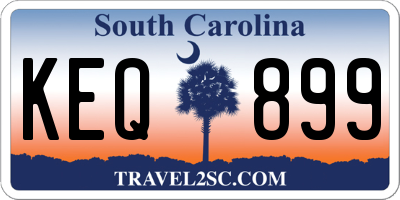 SC license plate KEQ899