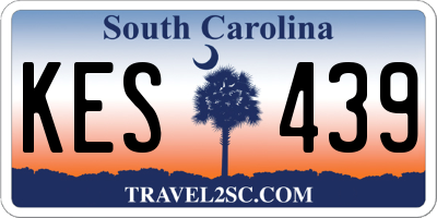 SC license plate KES439