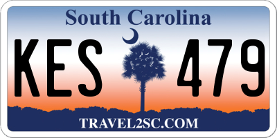SC license plate KES479