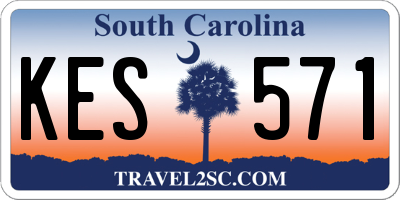 SC license plate KES571