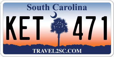 SC license plate KET471