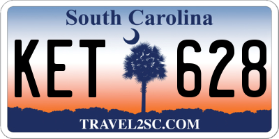 SC license plate KET628