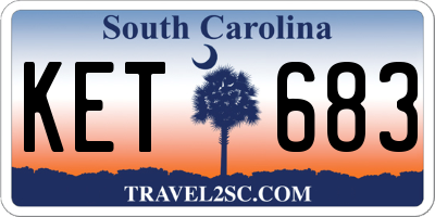 SC license plate KET683