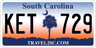 SC license plate KET729