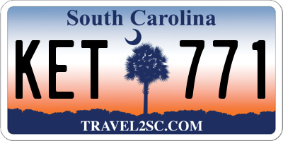 SC license plate KET771