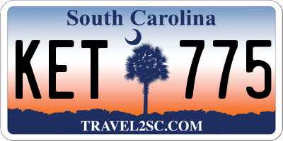 SC license plate KET775