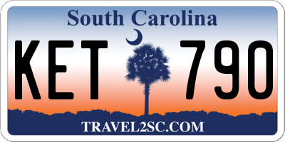 SC license plate KET790